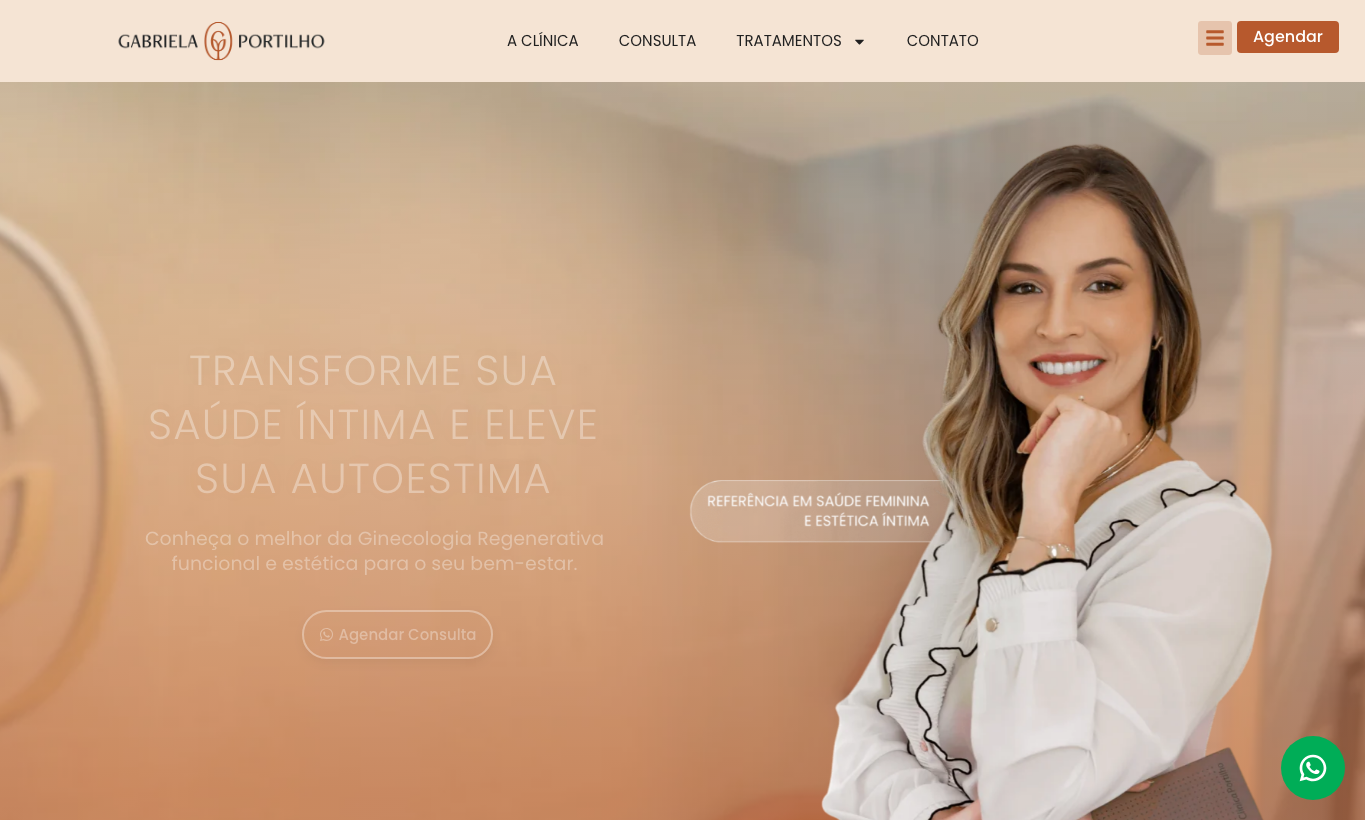 Preview desktop de site médico entregue